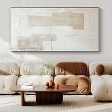 Load image into Gallery viewer, Neutral Textured Abstract Canvas Painting, Perfect for Timeless Entryway & Serene Reading Nook LargeART1293