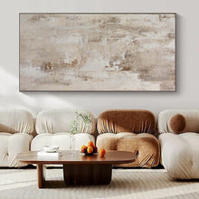 Load image into Gallery viewer, Oversized Hand - painted Neutral Tones Abstract Acrylic Art for Minimalist Hallways LargeART0152