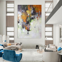 Load image into Gallery viewer, “Autumn - Toned Abstract Landscape” Abstract Painting on Canvas, Nature - Inspired Dining Decor DKH1021