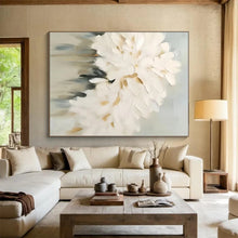 Load image into Gallery viewer, White Flower Bouquet Acrylic Art - For Bedroom & Feminine - Themed Room Decoration LargeART0543