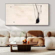 Load image into Gallery viewer, Minimalist Black Stroke Acrylic Art, Suited for Study & Zen Space LargeART1030