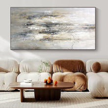 Load image into Gallery viewer, Neutral Modern Abstract Art for Minimalist Bedroom & Serene Meditation Space LargeART0930