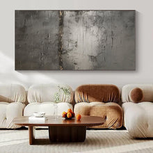 Load image into Gallery viewer, Gray Textured Abstract Painting, Perfect for Industrial - Style Loft & Calming Bedroom LargeART1365