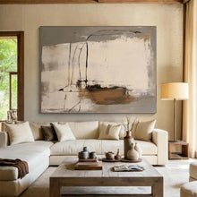 Load image into Gallery viewer, Gray - White - Black Abstract Lines Acrylic Art - Perfect for Loft & Creative Studio Decor LargeART0539