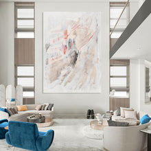 Load image into Gallery viewer, “Soft Tones Abstract” - Minimalist Abstract Art on Canvas DKH1530