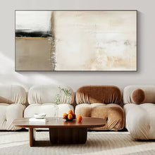 Load image into Gallery viewer, White, Black & Gold Abstract Art, Suited for Contemporary Hallway & Art - Lover’s Study LargeART1476