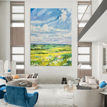 Load image into Gallery viewer, Colorful Impressionistic Landscape Painting, Ideal for Cheerful Living Room & Art - Filled Hallway LargeART2150