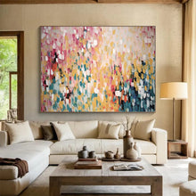 Load image into Gallery viewer, Pastel Patchwork Abstract Large - scale acrylic painting DLZ166