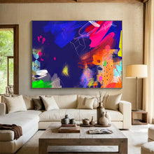 Load image into Gallery viewer, Neon - Lit Abstract Painting for Trendy Nightclub & Creative Studio DKH202