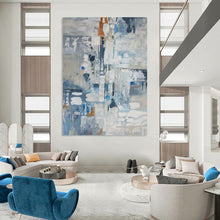 Load image into Gallery viewer, “Cool Tones Abstract Composition” - Abstract Expressionist Acrylic DTP028