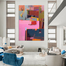 Load image into Gallery viewer, Vibrant Blocks - Colorful Geometric Abstract Acrylic Art, Great for Contemporary Dining Areas and Creative Studios DTP032