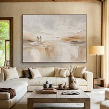 Load image into Gallery viewer, Minimalist Beach Walk Abstract acrylic painting DLZ080