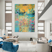 Load image into Gallery viewer, Vibrant Abstract Painting, Multicolor, Expressive Art for Creative Studio & Living Room LargeART2167