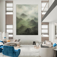 Load image into Gallery viewer, “Misty Mountain Landscape” - Atmospheric Abstract Art on Canvas DKH1480