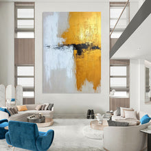 Load image into Gallery viewer, Gold & Neutral Abstract - Ideal for Luxury Living Room & Master Bedroom LargeART2371