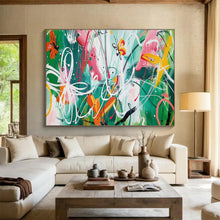 Load image into Gallery viewer, Whimsical Butterfly Abstract Painting for Bohemian Garden & Creative Studio DKH223