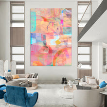 Load image into Gallery viewer, Colorful Geometric Abstract Painting, Suited for Modern Living Room & Art - Centric Workplace LargeART1861