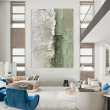 Load image into Gallery viewer, “Textured Neutral Layers” Abstract Painting on Canvas, Minimalist Hallway Decor DKH1002