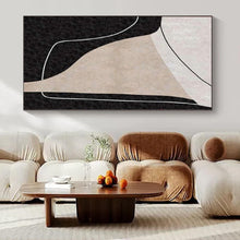 Load image into Gallery viewer, Neutral Tones Abstract Shapes Abstract Canvas Painting, Perfect for Contemporary Bedroom & Chic Gallery LargeART1105