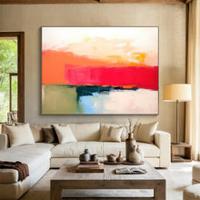 Load image into Gallery viewer, Bold Color Block Landscape Abstract acrylic painting DLZ056