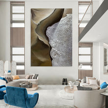 Load image into Gallery viewer, “Earth - Tone Textured Abstract” Abstract Painting on Canvas, Nature - Inspired Decor DKH987