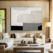 Load image into Gallery viewer, Soft Color - Blocked Abstract Painting on Canvas - “Gentle Divide” DKH597