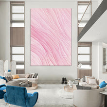 Load image into Gallery viewer, Soft Pink Textured Abstract, Ideal for Minimalist Nursery & Serene Meditation Space LargeART1979