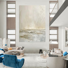 Load image into Gallery viewer, Soft - Toned Seascape Abstract - Fits Coastal Bedroom & Relaxation Nook LargeART2360