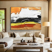 Load image into Gallery viewer, Bold Color Strokes on White Acrylic Art - Ideal for Modernist Studio & Eclectic Dining Room LargeART0612