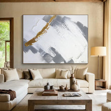 Load image into Gallery viewer, Gold Accent Abstract - Luxe Dining Room Art LargeART1568