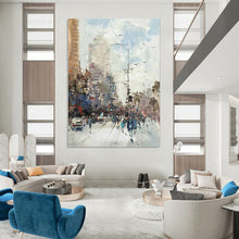 Load image into Gallery viewer, Impressionistic City Street Abstract Painting, Perfect for Urban - Themed Café & City - Lover’s Study LargeART1900