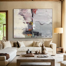 Load image into Gallery viewer, Large - Scale Gray - Colorful Abstract Landscape Art for Modern Hotel Lobby & Creative Office LargeART0402