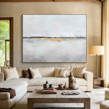 Load image into Gallery viewer, Subtle Gold - Accented Abstract Painting for Modern Bedroom & Luxury Spa DKH219