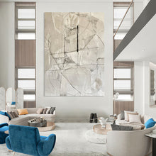 Load image into Gallery viewer, “Monochrome Abstract Composition” - Black and White Geometric Abstract Acrylic, Ideal for Modern Office and Art Gallery DTP001