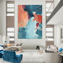 Load image into Gallery viewer, Bold Color - Block Abstract Art, Warm & Cool Tones for Coastal Living Room & Modern Dining Area LargeART2269