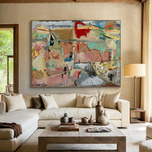 Load image into Gallery viewer, “Desert - Inspired Abstract” - Earthy Tones Abstract Acrylic, Suits Southwest - Themed Room and Art Gallery DLZ243