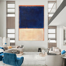 Load image into Gallery viewer, “Blue and Orange Color - Field” - Rothko - Style Art on Canvas DKH1622