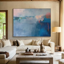 Load image into Gallery viewer, Cool - Toned Abstract Painting with Subtle Shifts DKH477