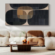 Load image into Gallery viewer, Large - Scale Hand - painted Geometric Circles Art for Bohemian - Modern Living Rooms LargeART0162