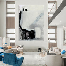 Load image into Gallery viewer, Abstract Monochrome Gestures – Gray and Black Expressive Marks DTP205