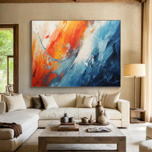 Load image into Gallery viewer, Hand - painted Dynamic Color Wave Acrylic Art for Energetic Home Gyms LargeART1704