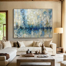 Load image into Gallery viewer, Muted - Toned Abstract Marina for Serene Bedroom & Coastal - Inspired Library DKH166