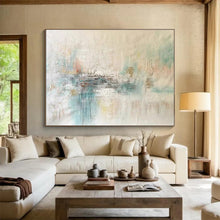 Load image into Gallery viewer, Soft Tones Abstract Painting for Serene Bedroom & Minimalist Boutique DKH290