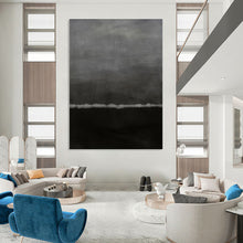 Load image into Gallery viewer, “Grey Gradient Minimalism” - Grey Abstract Art on Canvas DKH1202
