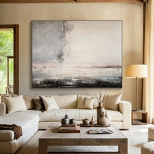 Load image into Gallery viewer, Gray, White & Subtle Color Abstract Art - Great for Modern Entryway & Serene Meditation Room DKH046