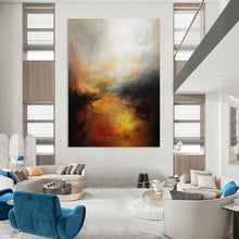 Load image into Gallery viewer, Abstract Painting, Warm - Toned Landscape - Perfect for Living Room & Bedroom Decor LargeART2333
