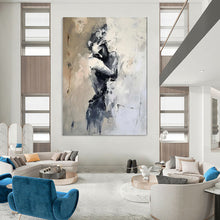 Load image into Gallery viewer, Abstract Solitary Figure Art, Suited for Contemplative Study & Modern Gallery LargeART1832