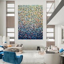 Load image into Gallery viewer, Colorful Pointillism Abstract Art - Perfect for Art Studio & Living Room LargeART2344