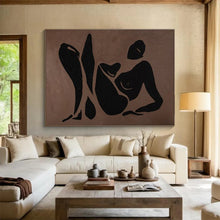 Load image into Gallery viewer, Abstract Figurative Painting on Canvas - “Elegant Silhouettes” DKH743