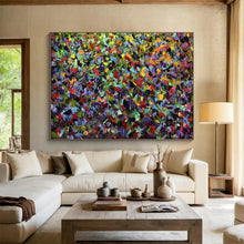 Load image into Gallery viewer, Hand - painted Massive Intense Colorful Mosaic Field Acrylic Art for Artistic Studios LargeART1798